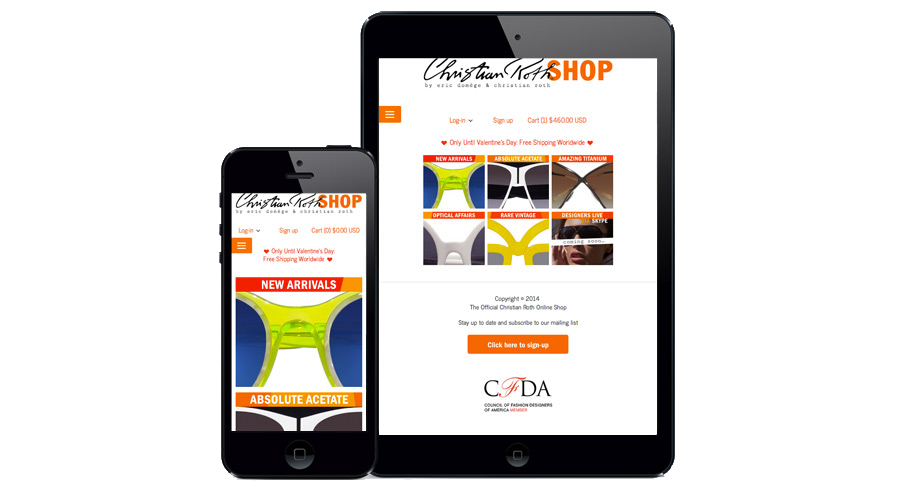 Christian Roth Eyewear Online Shop 7“ width=