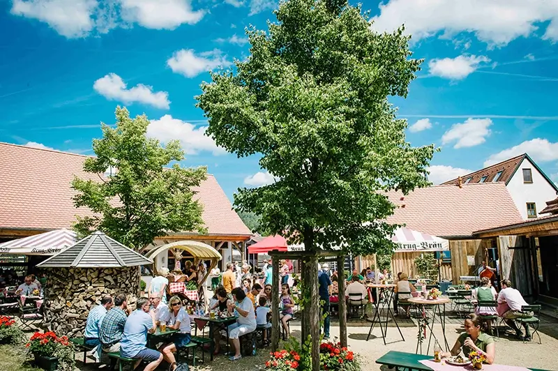 Der Wiesent-Garten in Ebermannstadt